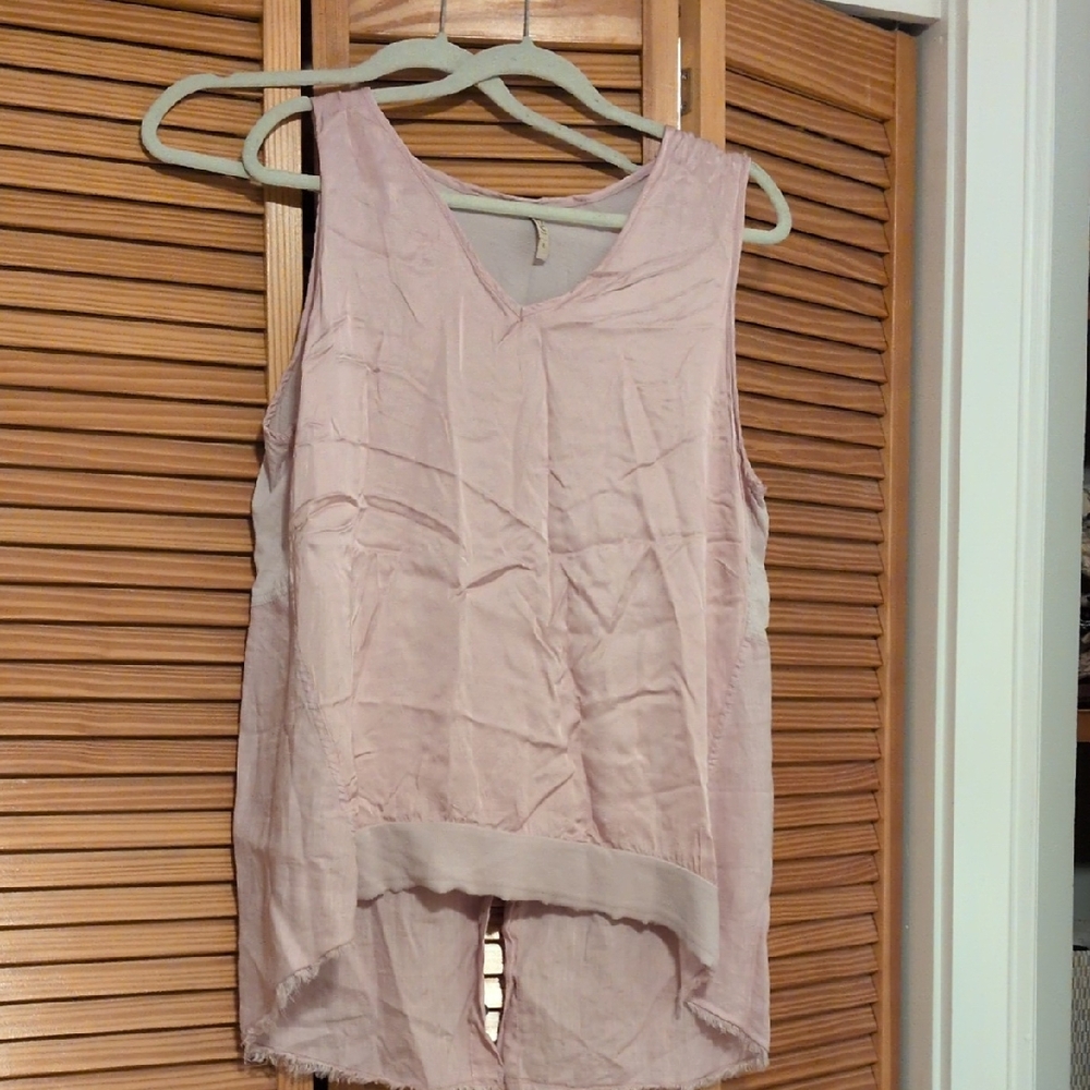 Women's Pink Sleeveless Top
